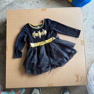 Adidas Black and Gold Batman Logo Dress